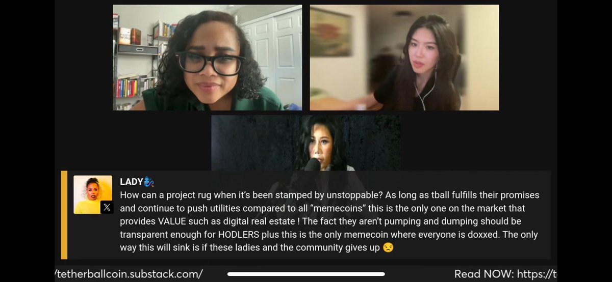 JennyQTa7's tweet image. Thx @ladyplayplay! Obo the women founders of $TBALL, we appreciate ur common-sense perspective. As for that stupid lowlife @drrobotnik_aoc &amp;amp; his loser pals, kiss our #assets for all we care. Two can play the same game. You’re just mad bc we didn’t give u any #tetherballcoin 🤣🫠