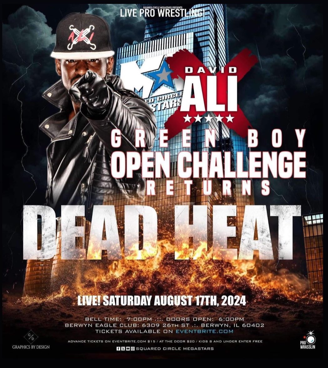 DavidAliWRSTLNG's tweet image. Tomorrow night in #Berwyn #illinois, we find out who stands face to face with #YourSavior in the GBOC at @ScMegastars ?!!