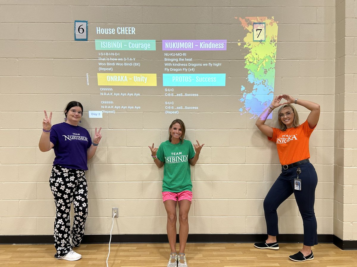 Wow. The first 3 days are some I will not ever forget! Teaching our students the chants and cheers and then the next day seeing STUDENTS lead the chants -BEST FEELING EVER! We are just getting started!!! #4houses1flock <a href="/Golbowtweets/">Golbowtweets</a> <a href="/ronclarkacademy/">Ron Clark Academy</a> <a href="/Hmitch97/">Ms. Mitchell's Music Room</a> <a href="/MorrisArtRoom/">Katherine Morris</a>