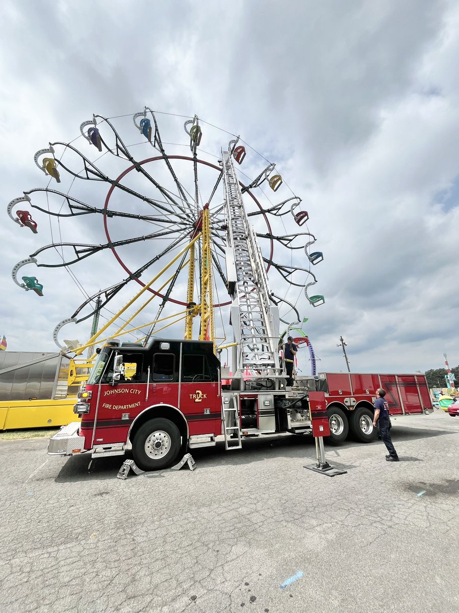 WCJC_EMA's tweet image. The Appalachian Fair is just around the corner and as the rides, games, livestock, and entertainments are setting up, your local first responders are combining resources and working together to pre-plan for emergencies and provide fair attendees a safe experience.