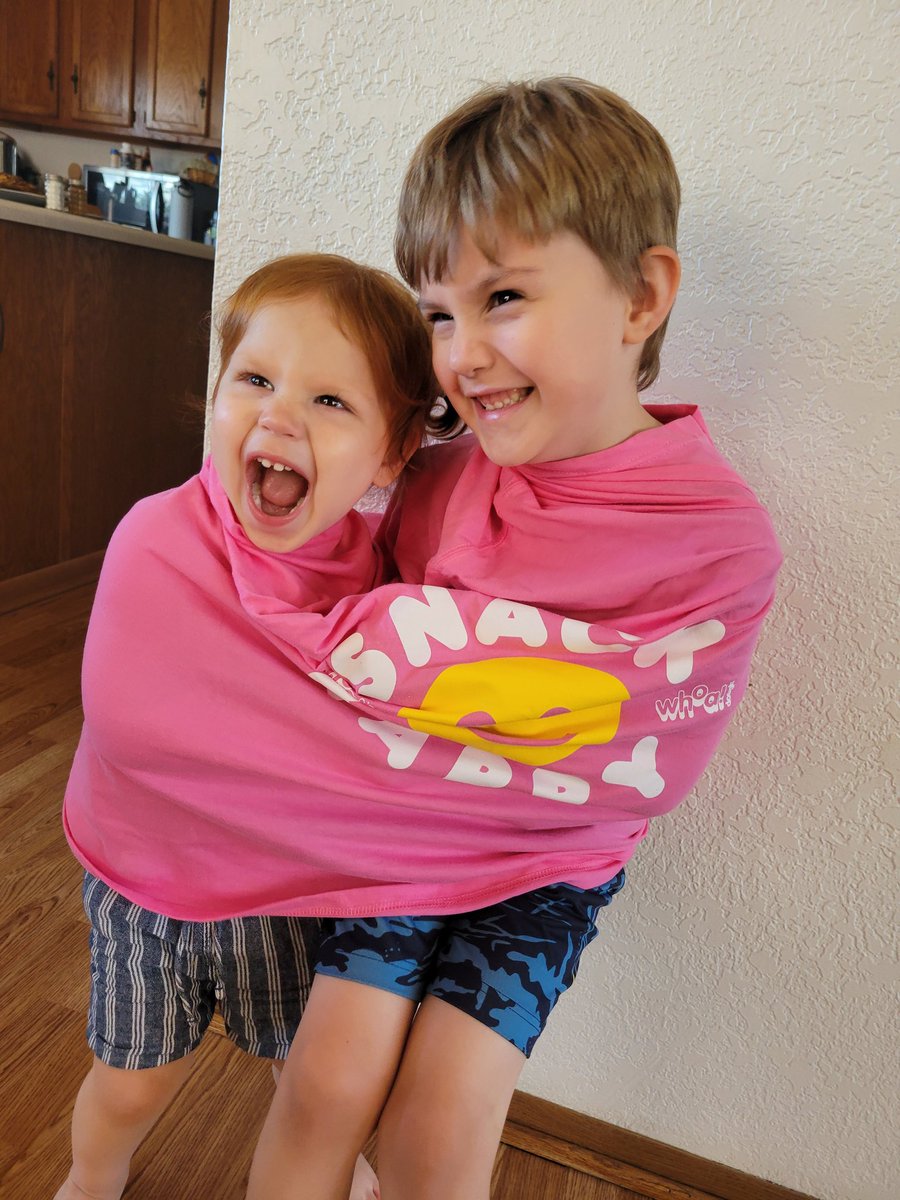 A #WhoaDough On-the-Go get-together... yum! @woahdough_ gifted us these bars to try, partnered with @tryazon. They're vegan &amp; gluten-free, so basically guilt-free, right? Kids were left unsupervised and ate so many that they went crazy, as you can see... #tryazon #snackhappy