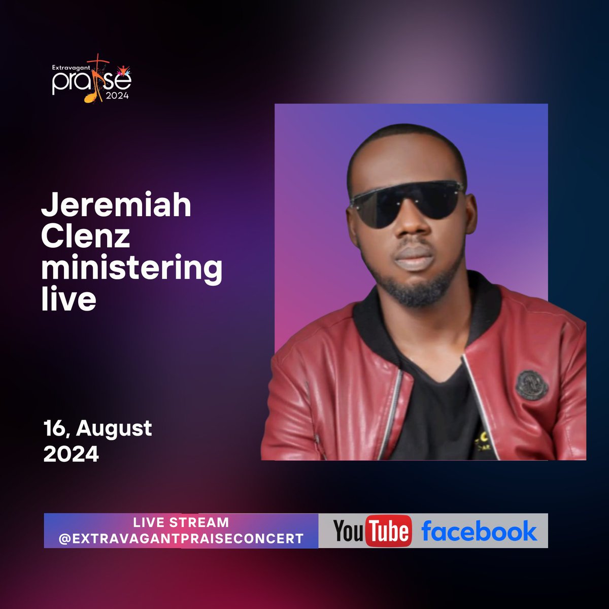 Jeremiah Clenz ministering live

#ExtravagantPraise6
#Liveupdate