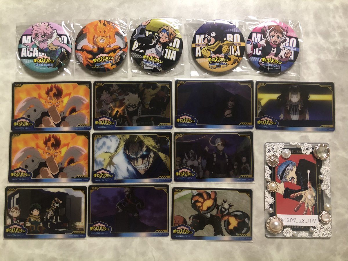1207_28_1117's tweet photo. 𓊆交換𓊇ヒロアカ ユアネクスト クリアカード 缶バッジ 本ポスA

┊譲┊
麗日 上鳴 芦戸 エンデヴァー 峯田 爆豪  切島 緑谷 オールマイト アンナ

┊求┊画像二枚目 轟 ホークス https://t.co/zILN7oUS5l