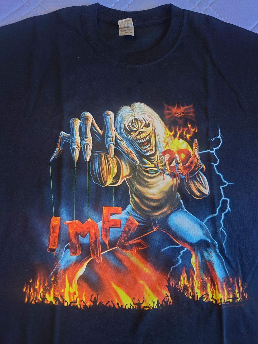 デイブ&ヤニック サイン入り】アイアンメイデン Tシャツ サイン入り