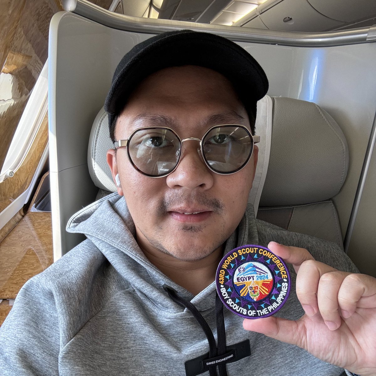 markroyboado's tweet photo. I am excited to meet my scouting friends here at Egypt for the 43rd World Scout Conference. Lucky to represent the Philippines in this historic event. Mabuhay! #Scouting #WorldScoutCon #ScoutingPH https://t.co/reRbVOop1d