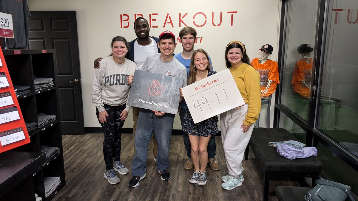Koerbstomp70's tweet photo. Escape room champ, 3/3 so far https://t.co/VPhCqwT72K