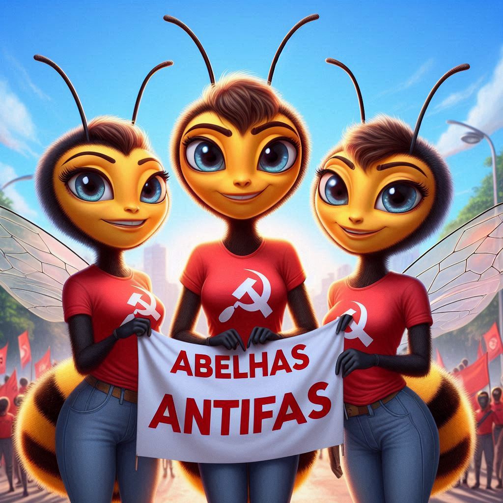 O grupo extremista "ABELHAS ANTIFAS" assumiu a autoria do atentado contra o Mito!🤬