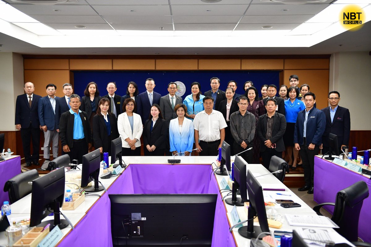NBTWORLDNews's tweet image. The NBTC and PRD met yesterday (Aug 16) to discuss improving broadcasting and television efficiency for the digital era.

See more: Facebook.com/nbtworld

#DigitalBroadcasting #PRDMeeting #MediaAdvancement #PublicService #NBTCInitiatives