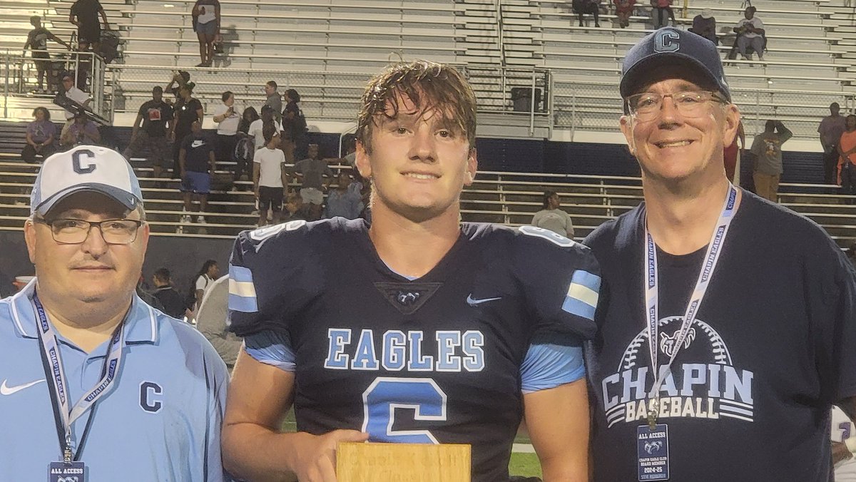 Lou Bezjak (@louatthestate) on Twitter photo Players of Game
Tre Howard
Cayden Harris
Tanner Short
Cooper Canady
<a href="/RidgeViewF_Ball/">Ridge View Football</a>
<a href="/ChapinFB/">Chapin Football</a> Players of Game
Tre Howard
Cayden Harris
Tanner Short
Cooper Canady
<a href="/RidgeViewF_Ball/">Ridge View Football</a>
<a href="/ChapinFB/">Chapin Football</a>