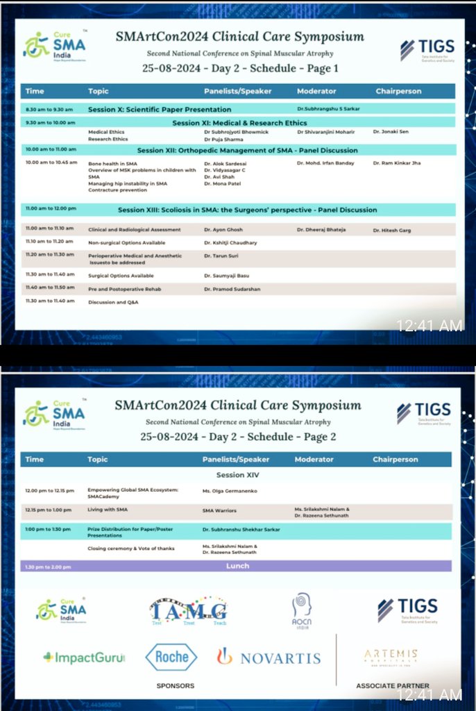 Healthcare professionals! Join the Clinical Care Symposium at #SMArtCon2024 to discuss the latest #SMA management strategies, standards of care &amp; innovative treatments. Engage with experts, share complex cases &amp; enhance patient outcomes. Register at curesmaindiasmartcon.com