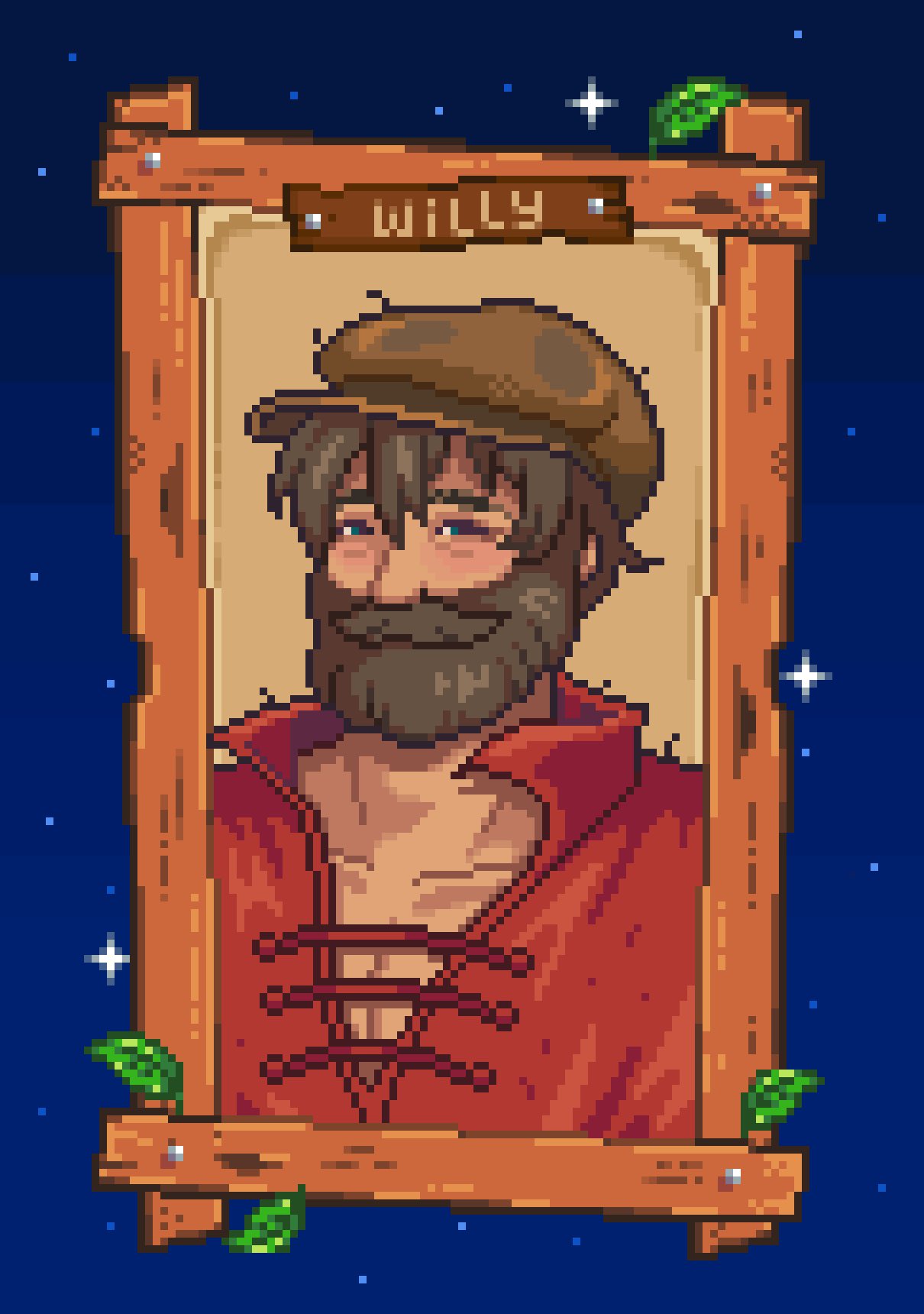 mimpish💧pixel artist on X: &ldquo;Willy in my style 🐟🎣 #pixelart 