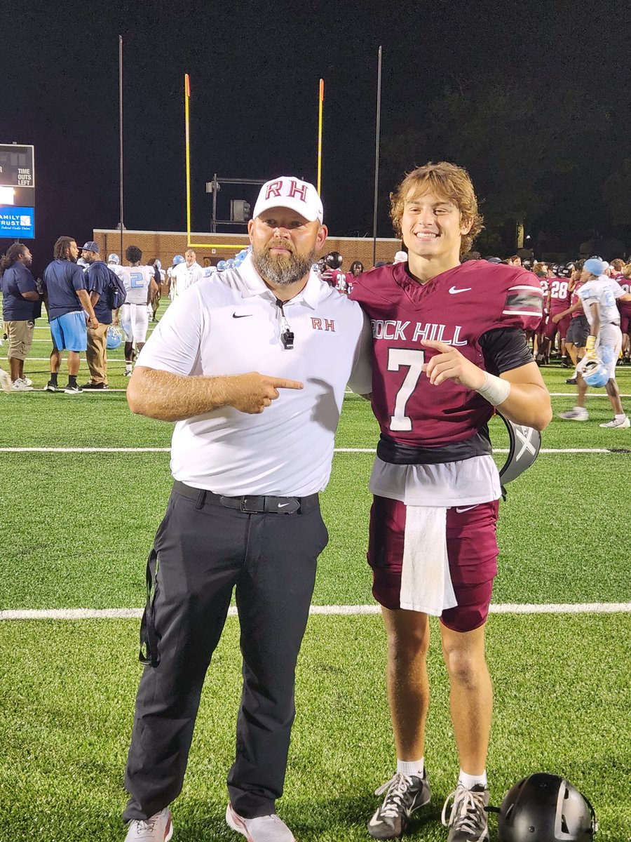 Rock Hill High is a winner! They defeat Hunter Huss 26-6. 
QB Ian Grissom was named MVP.  <a href="/RHHSBearcatsFB/">Rock Hill Football</a> 
The 3 <a href="/RockHillSchools/">Rock Hill Schools</a> all make the sweep tonight in the 7th Annual Football City USA KickOff.