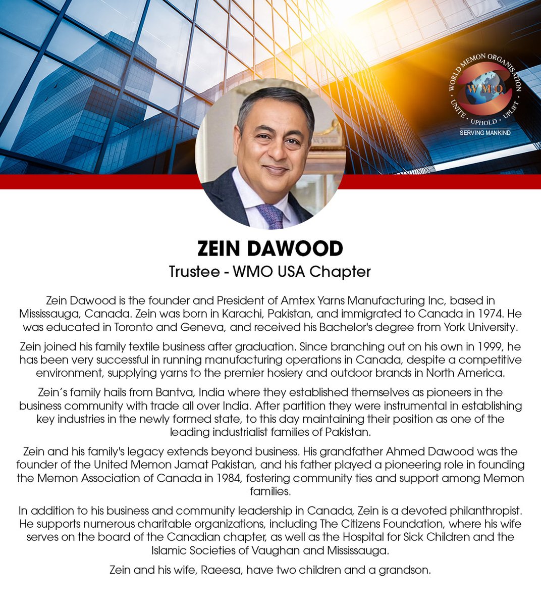 wmoworld's tweet photo. We warmly welcome our newly appointed Trustee from the WMO USA Chapter
#WMO #WMOWORLD #MEMON #WMOUSA #WMOMEMBERS https://t.co/S9bgm2pdfd