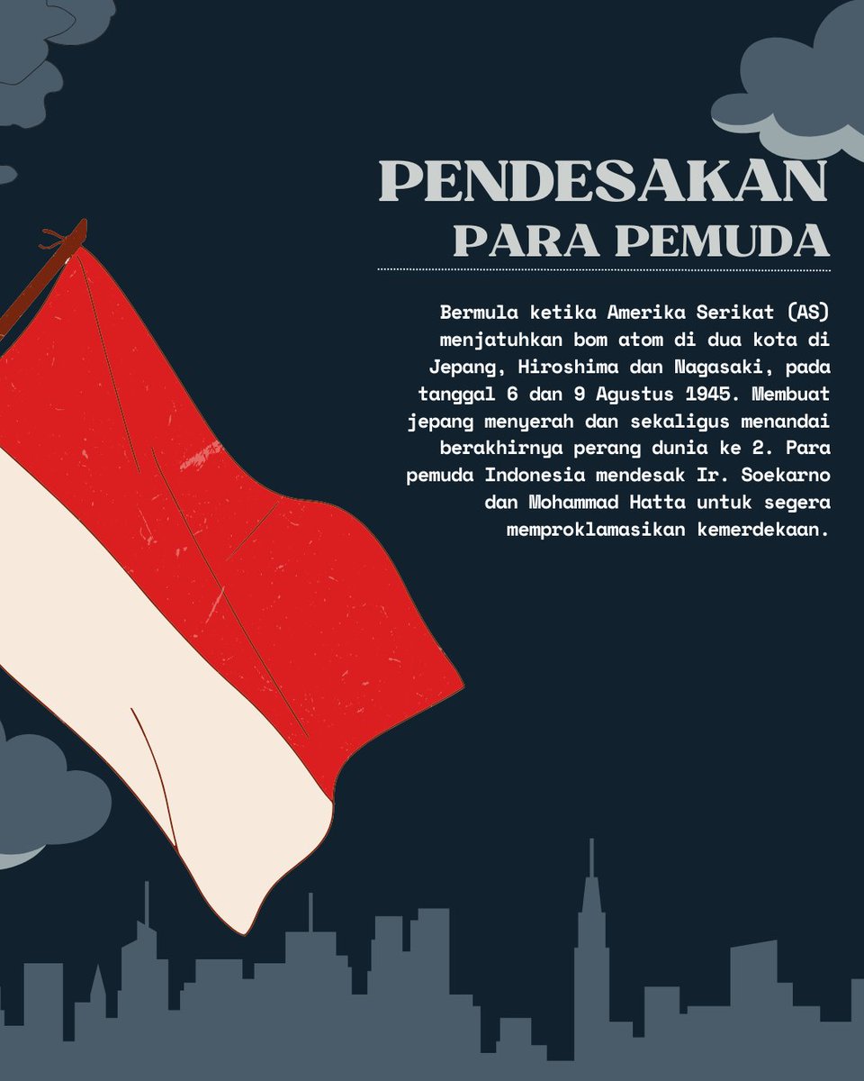 lpmkompen's tweet photo. [INFOGRAFIK]

Kemerdekaan adalah hasil dari perjuangan panjang dan pengorbanan para pahlawan. Kini, tugas kita adalah menjaga dan mengisi kemerdekaan dengan tindakan nyata, bekerja keras, dan bersatu untuk Indonesia yang lebih baik dan lebih indah di masa depan. MERDEKA! https://t.co/88K05TcjCe
