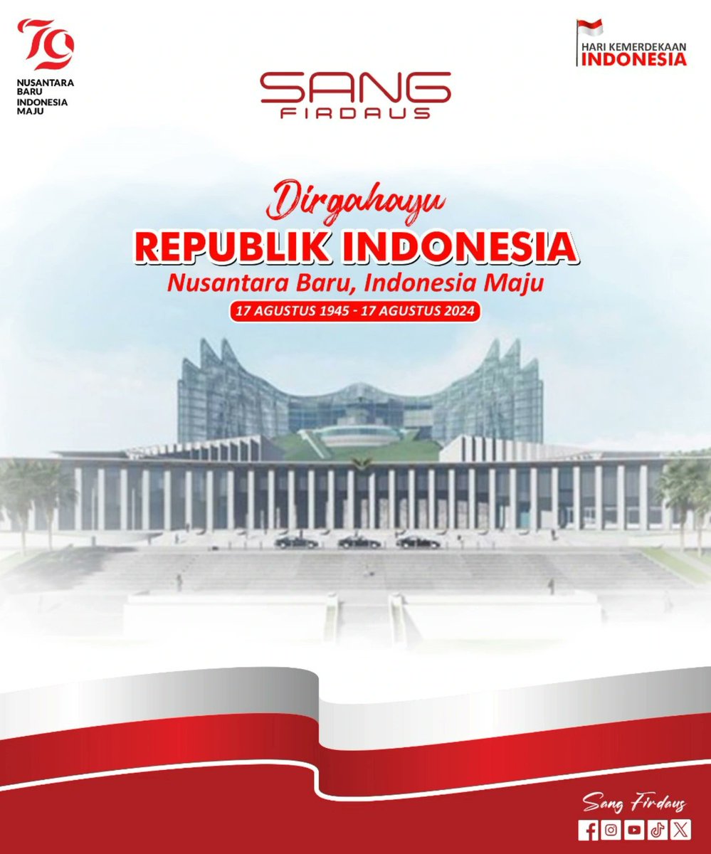 sangfirdaus_'s tweet photo. Dirgahayu Republik Indonesia #hutri #hutri79 #hut79republikindonesia https://t.co/IPyhU3tv78