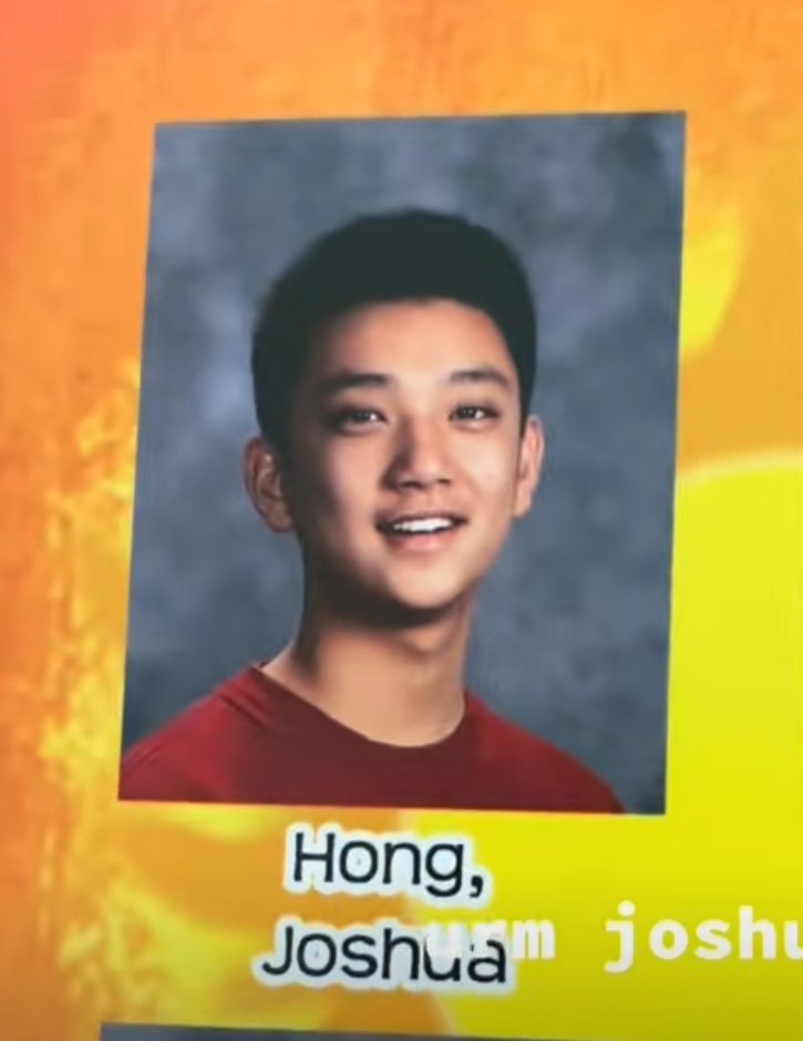 EVERYW0NWOO's tweet photo. imagine going through your school's yearbook and finding out that you went to the same school as JOSHUA HONG. https://t.co/goX6OzOI5m