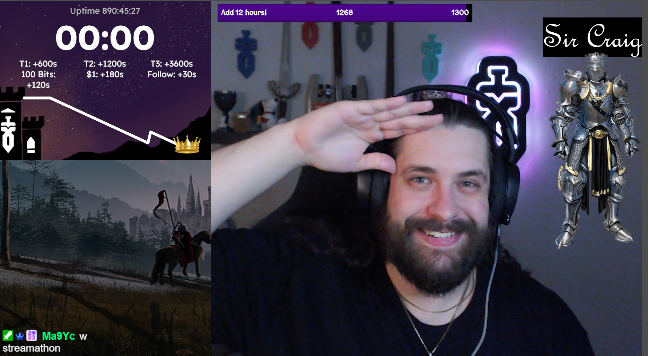 37 days, 1269 subs, lots of challenges fulfilled, and a lifetime of memories. A final uptime of 890:45:27. 163 hours, 5 minutes, and 49 seconds more than my first ever (and only other) streamathon 2 years ago. I couldn't have asked for a better 37 days. Thank you for everything