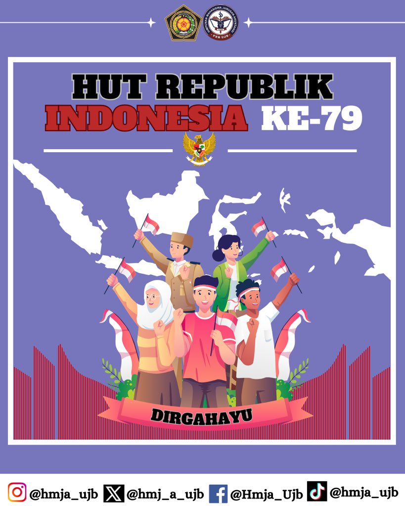 hmj_a_ujb's tweet photo. [Selamat Hari Kemerdekaan]🇮🇩
Indonesia adalah rumah bagi berbagai suku, agama, dan budaya. Mari kita jaga keharmonisan ini.
=====
Kunjungi juga linimasa kami lainnya di :
Instagram : @hmja_ujb
Facebook : Hmja_Ujb
Tiktok : @hmja_ujb
=====
#HMJA
#17AGUSTUS
#KEMERDEKAAN https://t.co/2CwPofWZm3