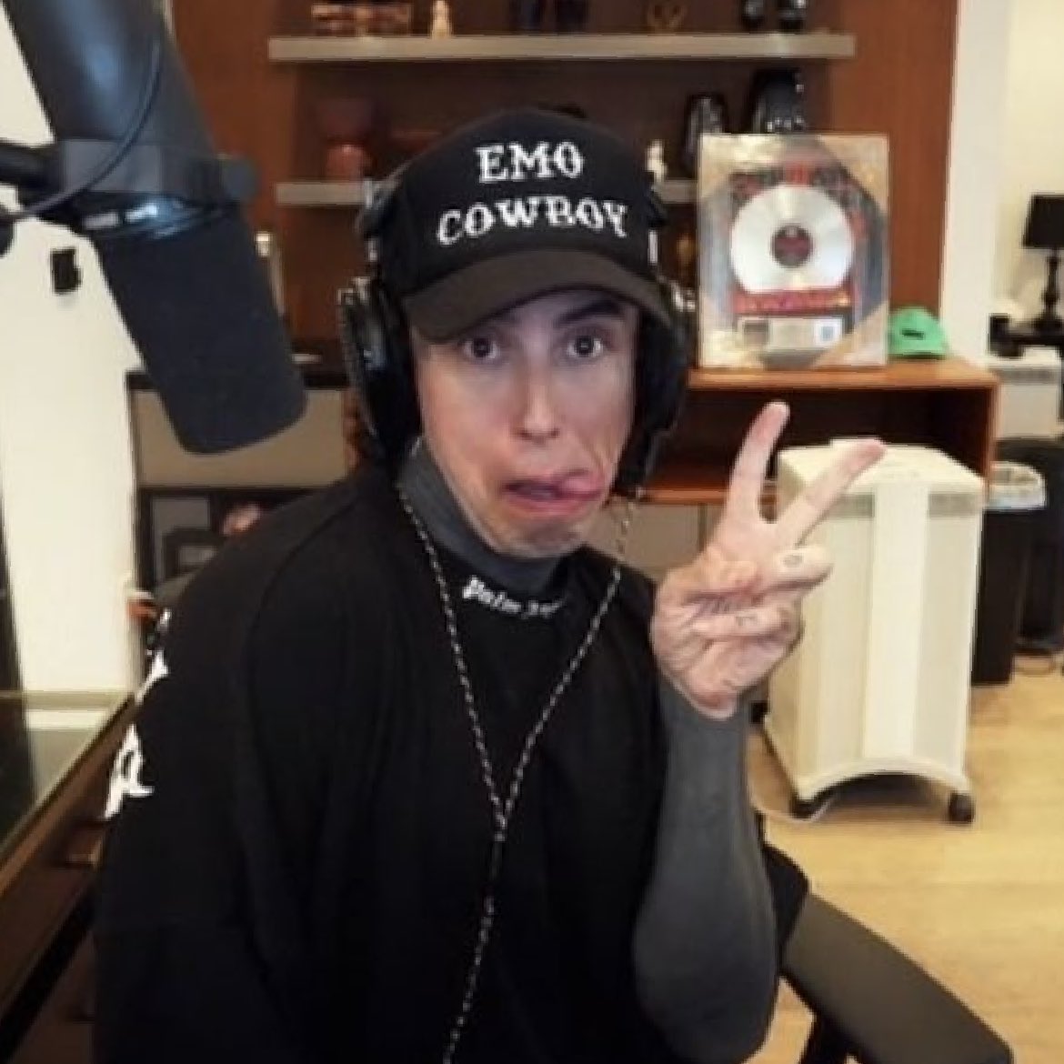 L0VABLIE's tweet image. Imagine taking time out of your day to post unprovoked hate about ronnie radke and he’s just at home like this