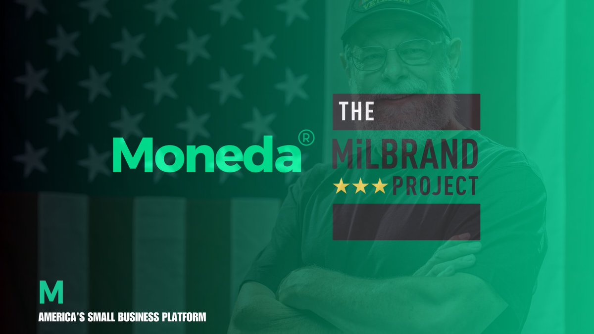 Moneda® is Partnering with The MiLBRAND PROJECT 🪄 to empower the 2.5M+ Veteran Owned Businesses in the country. A vastly underserved segment responsible for $1T+ in GDP.

Join Moneda® today: monedaapp.com

#Veterans #SmallBusiness #Finance #Military