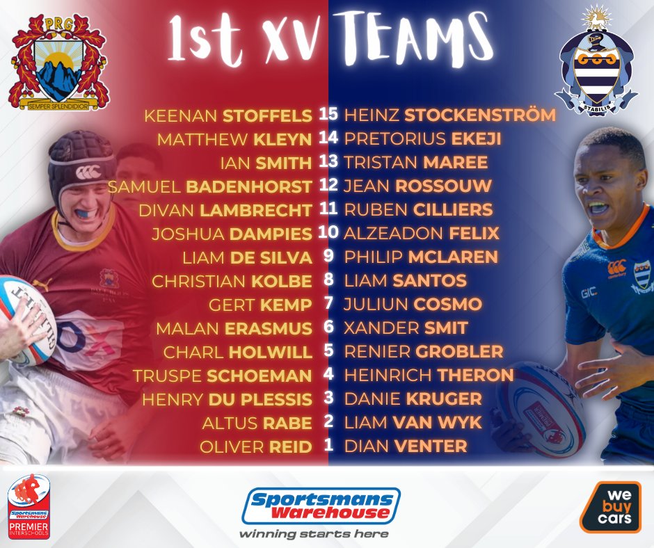 SuperSchools Rugby (@schoolofrugby) on Twitter photo 👥1st XV teams taking the field in tomorrow's titanic derby. 📷
<a href="/PaulRoos_Gym/">Paul Roos Gymnasium</a> vs <a href="/GreyKollege/">Grey Kollege</a>
📷 15h00 📷LVE on <a href="/ss_schools/">SuperSport Schools</a> 216 (DSTV) 👥1st XV teams taking the field in tomorrow's titanic derby. 📷
<a href="/PaulRoos_Gym/">Paul Roos Gymnasium</a> vs <a href="/GreyKollege/">Grey Kollege</a>
📷 15h00 📷LVE on <a href="/ss_schools/">SuperSport Schools</a> 216 (DSTV)