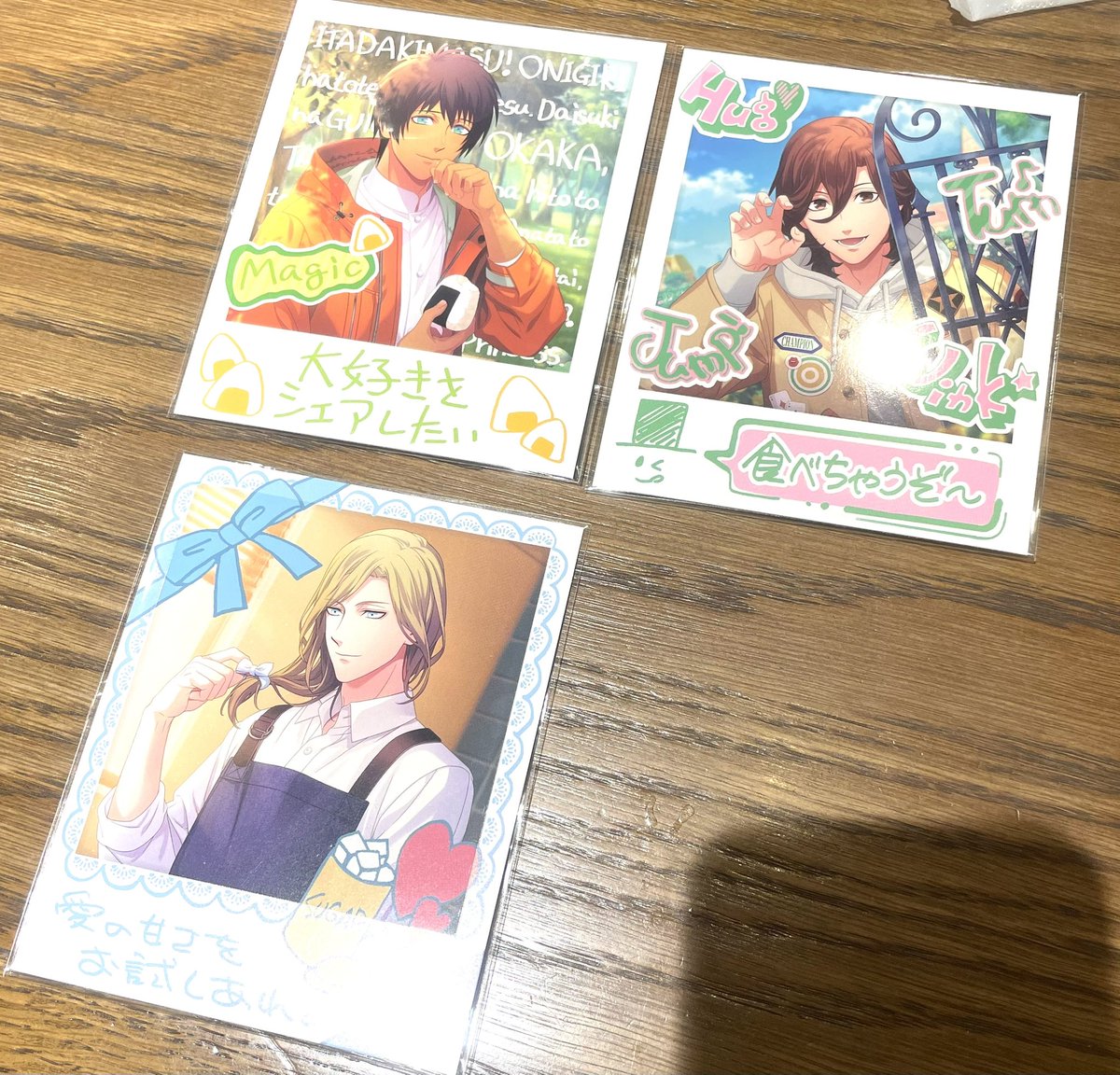 robataaa's tweet photo. @krn_xx_ 初めまして、検索より失礼いたします。
レアのセシル、嶺二とレン、翔を手渡しにて交換していただくことは可能でしょうか？
ご検討いただけますと幸いです。よろしくお願いいたします。 https://t.co/tMTlDWfdWI