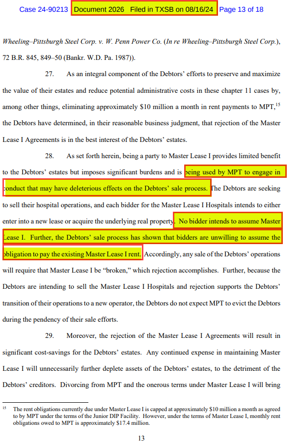 HedgeyeREITs's tweet photo. 56/x
"recharacterize the $MPW leases as disguised financings"
"equitable subordination" https://t.co/ChyBYw7bTI