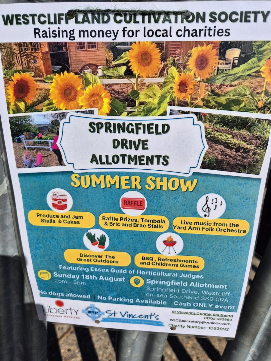 Springfield drive allotment show tomorrow.  Free admission 2pm