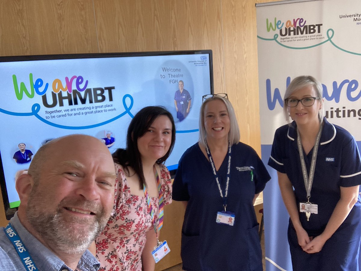 UHMBTCareers's tweet photo. A little Saturday engagement from @UHMBTApprentice, @UHMBTCareers &amp; @FghTheatres. A Theatres Open Day to celebrate opportunities with @UHMBT and the brilliant careers in Theatres 🥳 https://t.co/K4vGGkk1bO