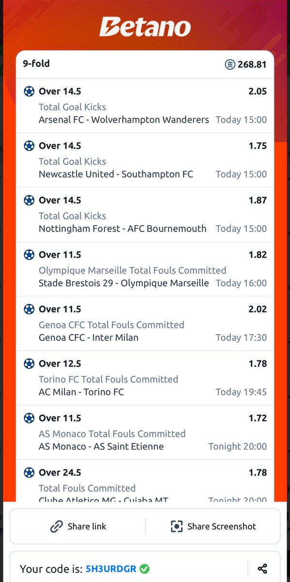 mrbayoa1's tweet photo. 9 games 260 odds on BETANO

👇🏿REGISTER here to get massive bonus on your first deposit👇🏻

Register: https://t.co/RYaWUe3HCU 

Booking code: 5H3URDGR

USE MRBAYO as promo code. 
🔞 Bet responsibly https://t.co/QvmRsiMnwS