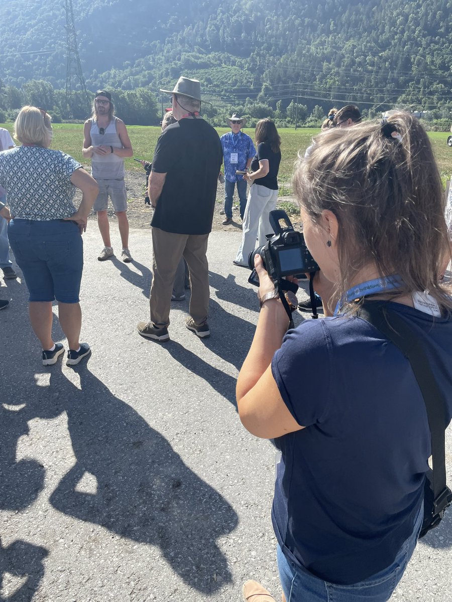 jennorrie's tweet photo. First time I’ve taken trains 🚂 to a farm tour, but do as the🇨🇭do. We ventured south from Interlaken to the Valais region to learn about (and enjoy!) cheese and wine 🧀 🍇🍷🥂😎 @IFAJ2024 @IFAJ #ifaj2024 #ifaj https://t.co/iTtanvWi9T