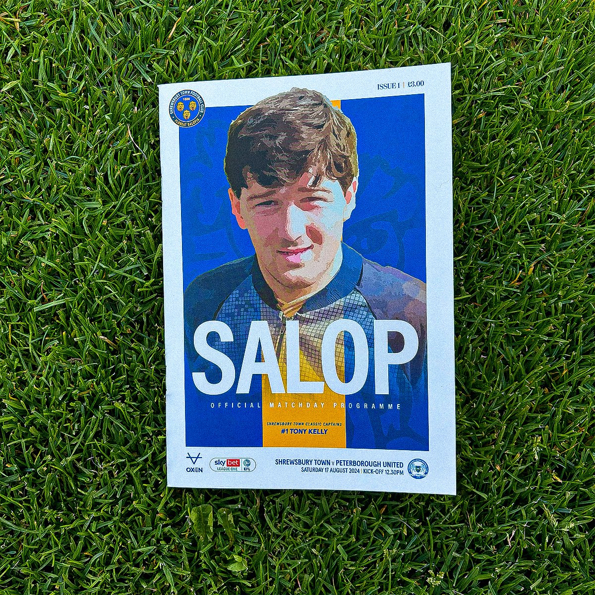 ©️ | Classic Captains adorn our brand new programme for 2024/25 - and who better to start off with than the mighty Tony Kelly! 🫡

8️⃣  Stickers for your new album!
🗣️ A feature interview with Carl Winchester
🔎 Opposition insight

Get yours for just £3 today!

🔷🔶 #Salop