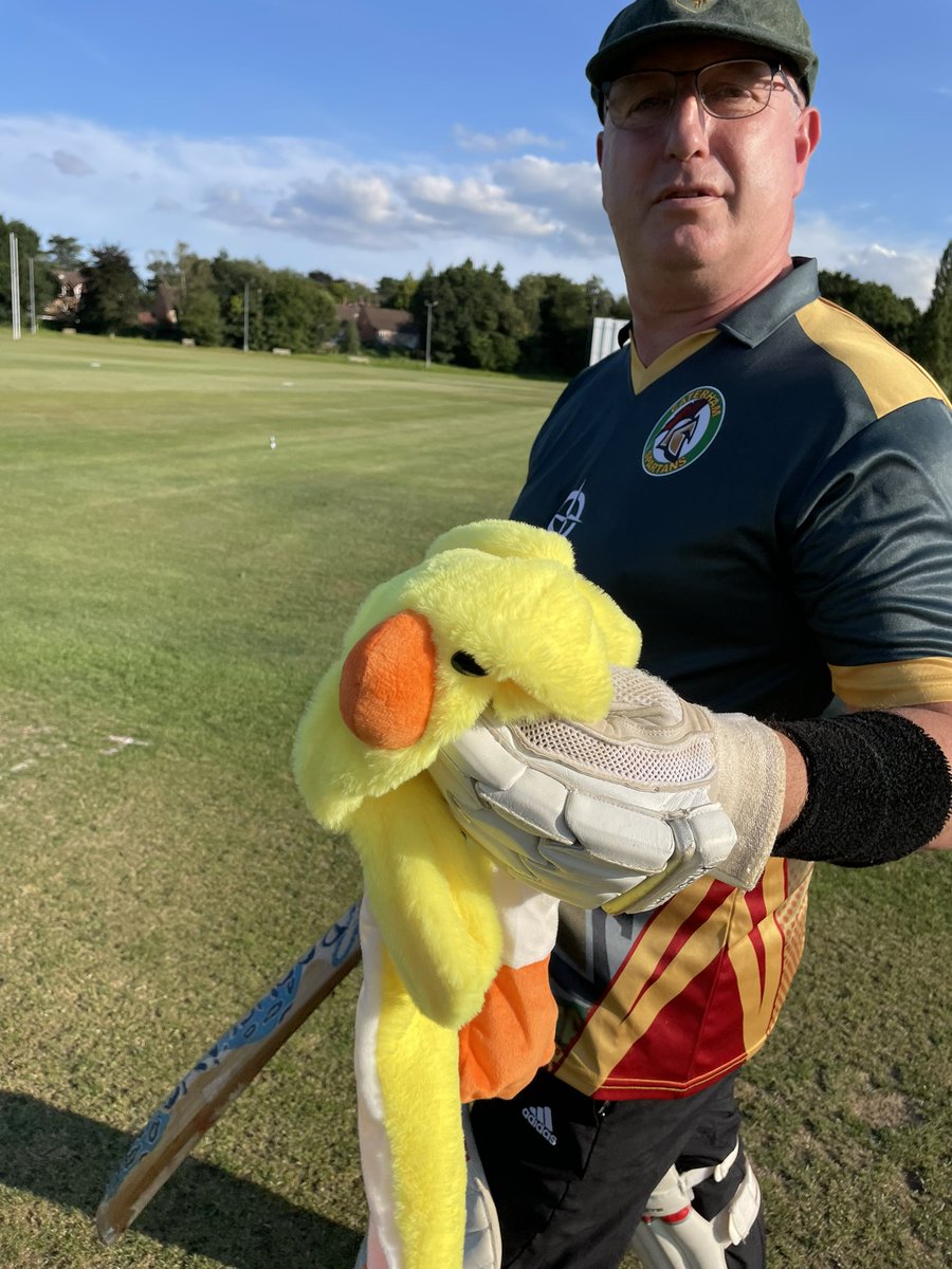 A cracking night of ducks, dropped catches, smashed sixes and sunny fun at Hill Fields. Caterham Cricket Club hosted <a href="/OldCatsRFC/">Old Caterhamians RFC</a>. We won by 30 odd, with unbeaten 50s from our JB and Willo for the rugby boys. Finished with burgers and beers in the bar, what an evening!