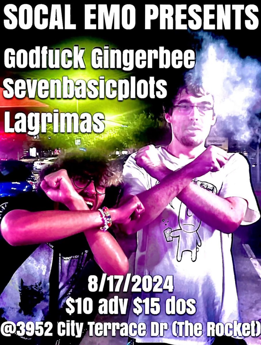 Starting our run of California shows tonight come pour purell on us and call us poor