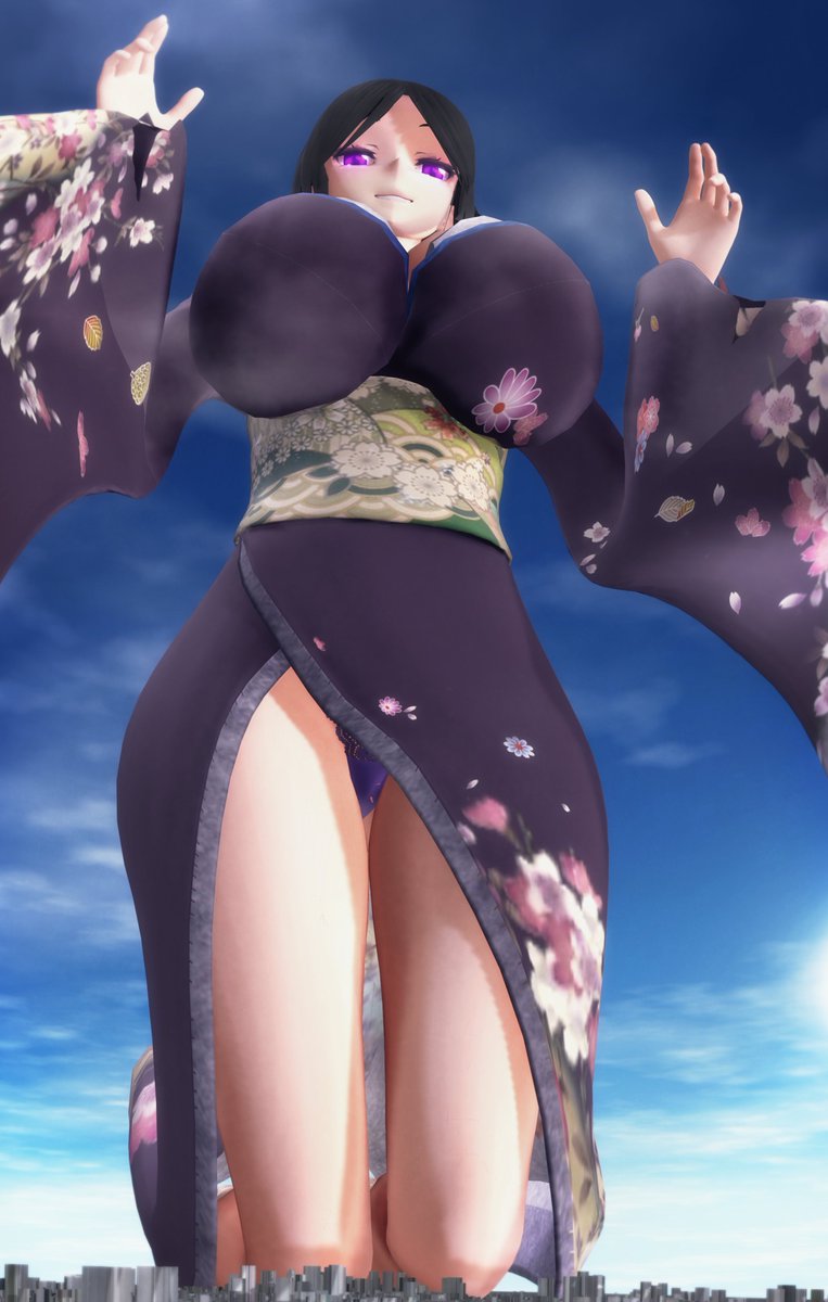 "So, have you done your daily worship? If not...well I suppose some of you would enjoy being under my breasts."

Pic by: <a href="/SakiNaturally/">Saki Naturally 🌸💚</a> 
Satomi belongs to me <3
Satomi (Kimono) model by: @/mmd_perry