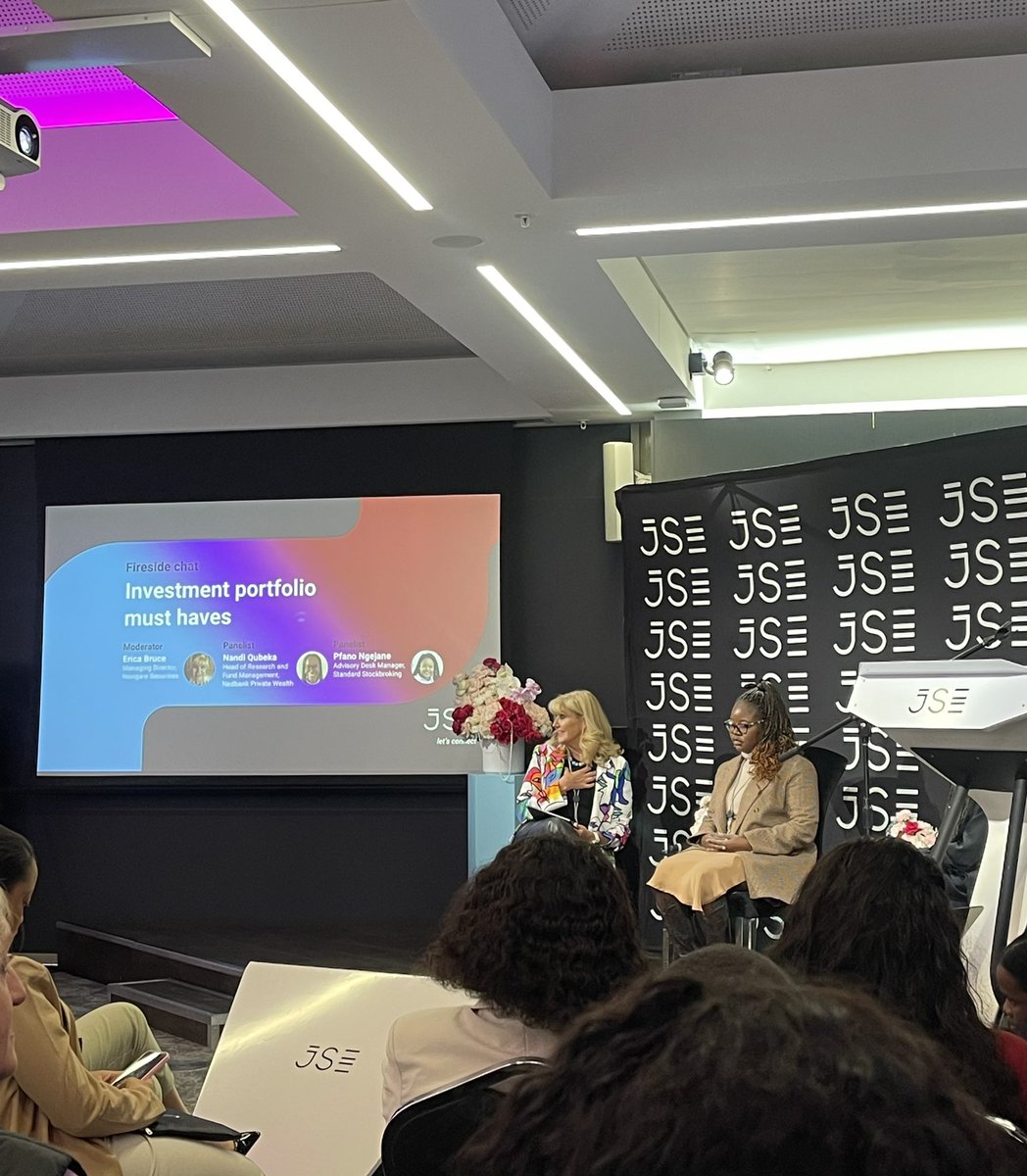 Having a clear investment goal is important.

#JSESheInvests2024