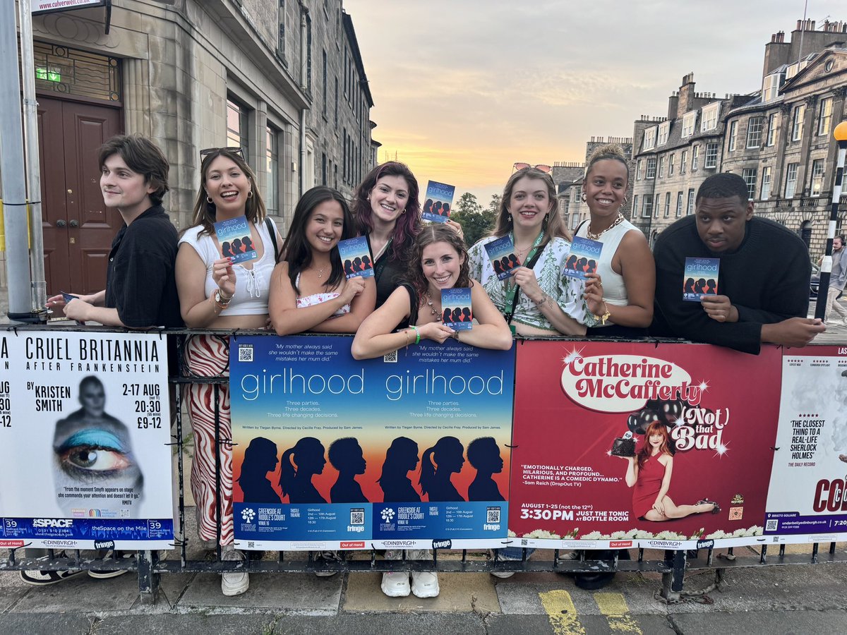 Can’t believe it’s been 2 1/2 weeks since we arrived at #edfringe &amp; now it’s our final SOLD OUT ⭐️⭐️⭐️⭐️⭐️show tonight! 
This lot are bloody brilliant &amp; also just lovely human beings. Blessed &amp; beyond grateful for them all. 🥰