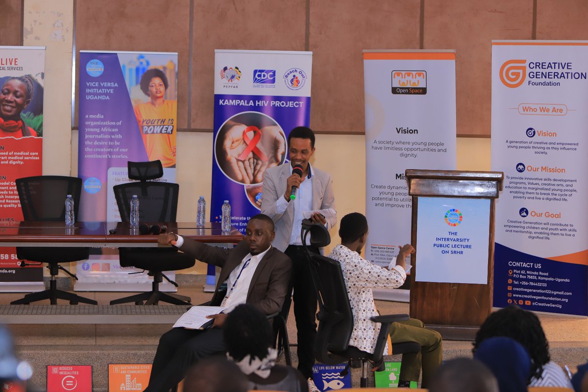 kat_festo's tweet photo. Happening Now: The SRHR Intervarsity Public Lecture at @kyambogou
Exploring the different strategies to enhance access to #SRHR services across Uganda.
#PartnersForImpact #AmplifySDGs #LeavingNoOneBehind
@OpenSpaceUganda | @ViceVersaUganda https://t.co/DzAVTFoKE8
