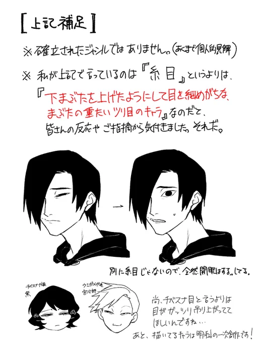 思いの外反応をいただいたので、
ちょっと補足をば……

改めて、いいですよね。こういう目。 