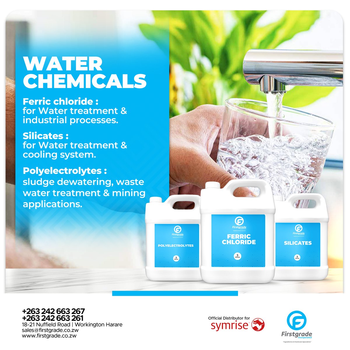 FirstgradeInc's tweet image. 💧 Types of water chemicals and their applications at Firstgrade Inc💧 

Ensuring water quality is vital across various industries, and Firstgrade Inc. is here to support your needs!

[Read Full Article] firstgrade.co.zw/types-of-water…

 #WaterTreatment