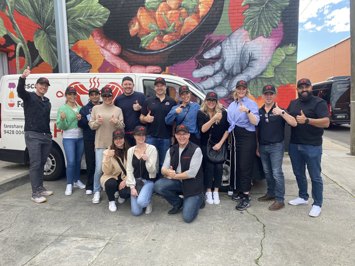 troyjantzen's tweet photo. Last week our commercial team partnered with @fareshare_aus to prepare meals for those in need. Collectively as a team we; 
- prepared 900 meals
- cut up 30kg of snow peas
- cut up 100kg broccoli
- cut up 120kg mushrooms
- trayed up 200kg tomatoes for cooking. 
#TheMeritWay https://t.co/n4oEiz0fKo