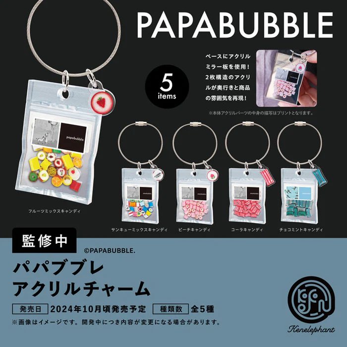 【速報】パパブブレ アクリルチャーム #pr
10月発売・400円ガチャ。

▼コンプセット価格
a.r10.to/hNaAyY