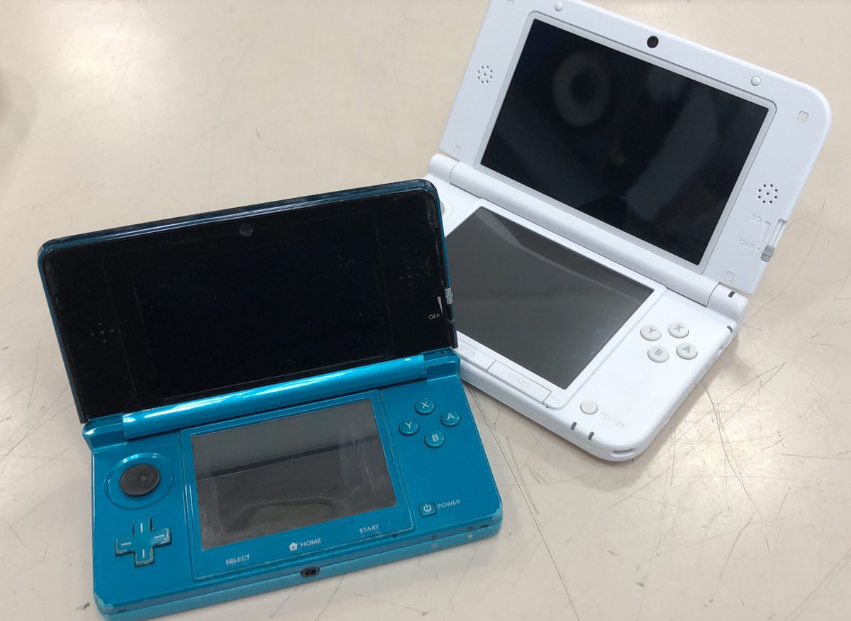 HADOFUkumatsuki's tweet image. おはこんばんちわ！
＃ハードオフ熊谷月見店　です
#3DS #3DSLL #買取 しました！
お売りいただき有難うございます
この後綺麗にして売場にデビューとなります
3DSわジャンクとなりますが
気になりましたら
是非ご来店を！＃中古　＃ハードオフ　＃げーむ