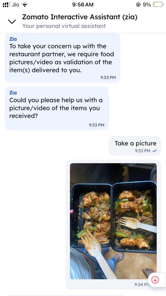 unmeshgavade's tweet photo. Utterly dissatisfied by @zomatocare @zomato 
Ordered 3 different Chinese starters and got one dish repeated twice.
The resolution wasn’t fair at all. Now @zomato should embibe quality and quantity check before deliveries.
I want a refund.

OrderId-6093867759 https://t.co/IPcPWwurbX