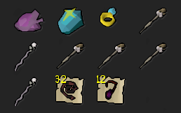 VIII_OSRS's tweet photo. Most of the notable loot along with 74 dark totems https://t.co/nBIPPl0VEB