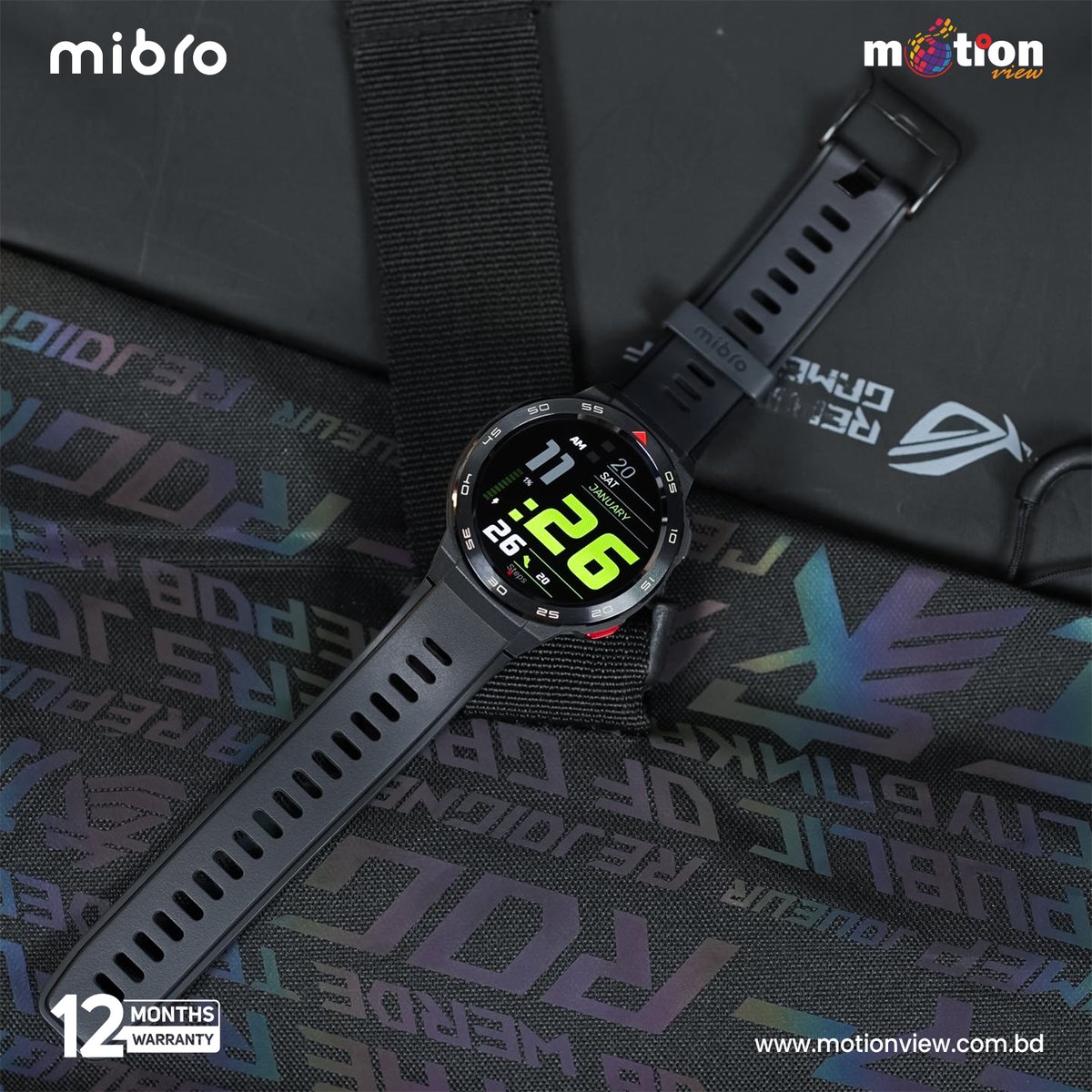 MotionViewBD's tweet image. Mibro Gs pro is a smart watch that is durable and has GPS that will help you upgrade your lifestyle. ❤️

#MIbrobangladesh #Mibro #GSpro #CallingWatch #GPS #2ATM
