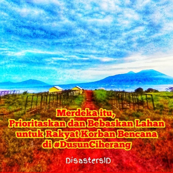 DisastersID's tweet photo. Lebih. 3 thn, ratusan jiwa korban bencana gerakan tanah #DusunCiherang masih menanti pembebasan lahan eks HGU @holding_ptpn - Semoga peringatan ke-79 Proklamasi Kemerdekaan RI ini menjadi sebuah momentum demi kemanusiaan. Pak @jokowi @erickthohir @AgusYudhoyono  #Merdeka https://t.co/VNcquQZHYA