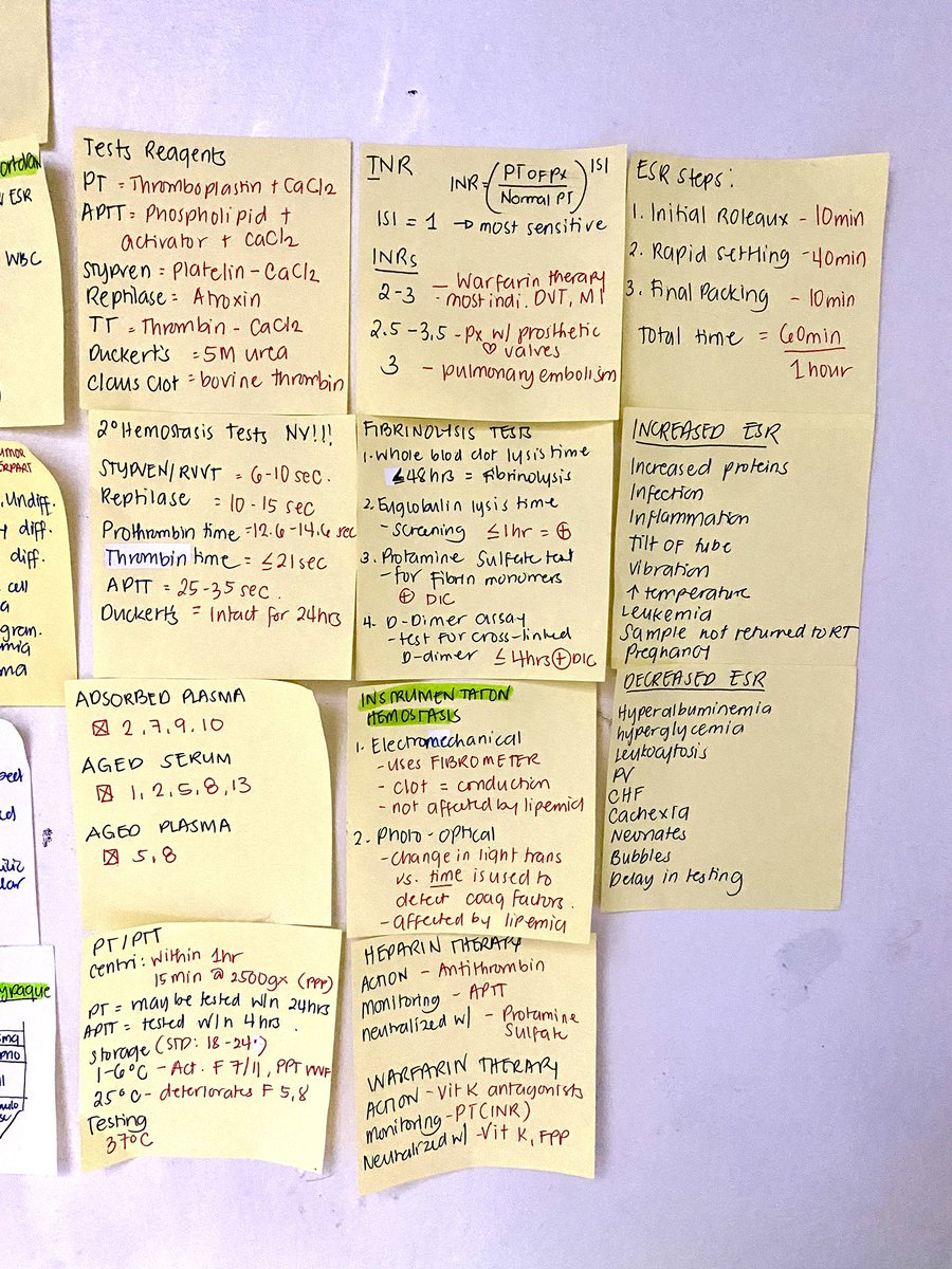 Posting my hema wall notes hehehe, ito lang na-picturan ko 🥹, sobrang madali kasi yung move out kaya naitapon agad yung sa ibang subjects askskks