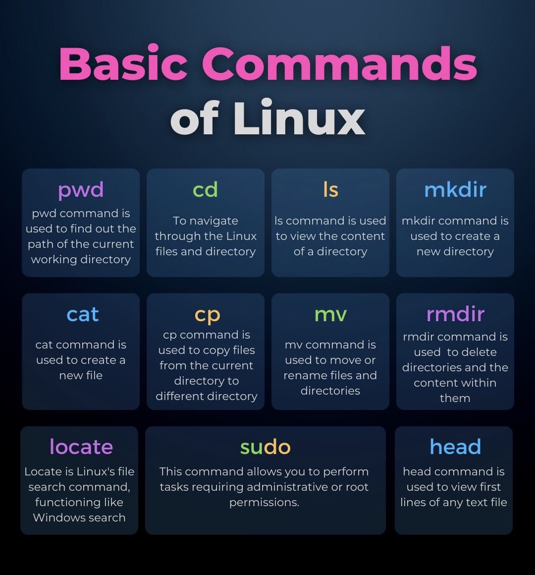 cybHersec's tweet image. Basic commands for linux

#CyberSecurity #linux