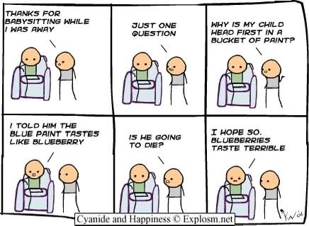 MalcolmAkey's tweet photo. The cyanide and happiness comic that was posted on the day I was born https://t.co/vaeowCZh9E